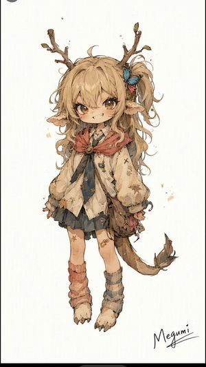 Mischievous Forest Faun Girl