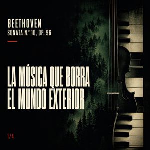 Dark Beethoven Forest Sonata Poster