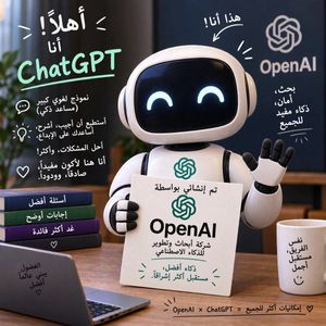 Arabic ChatGPT Robot OpenAI Poster