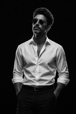 Black and White Studio Fashion Portrait