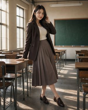 University Classroom Fashion Portrait