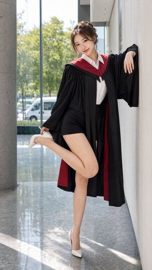 Graduation Portrait in Modern University