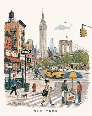 Mid-Century City Travel Picture Book