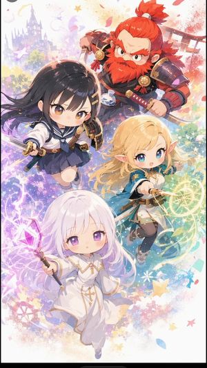 Chibi Fantasy RPG Party