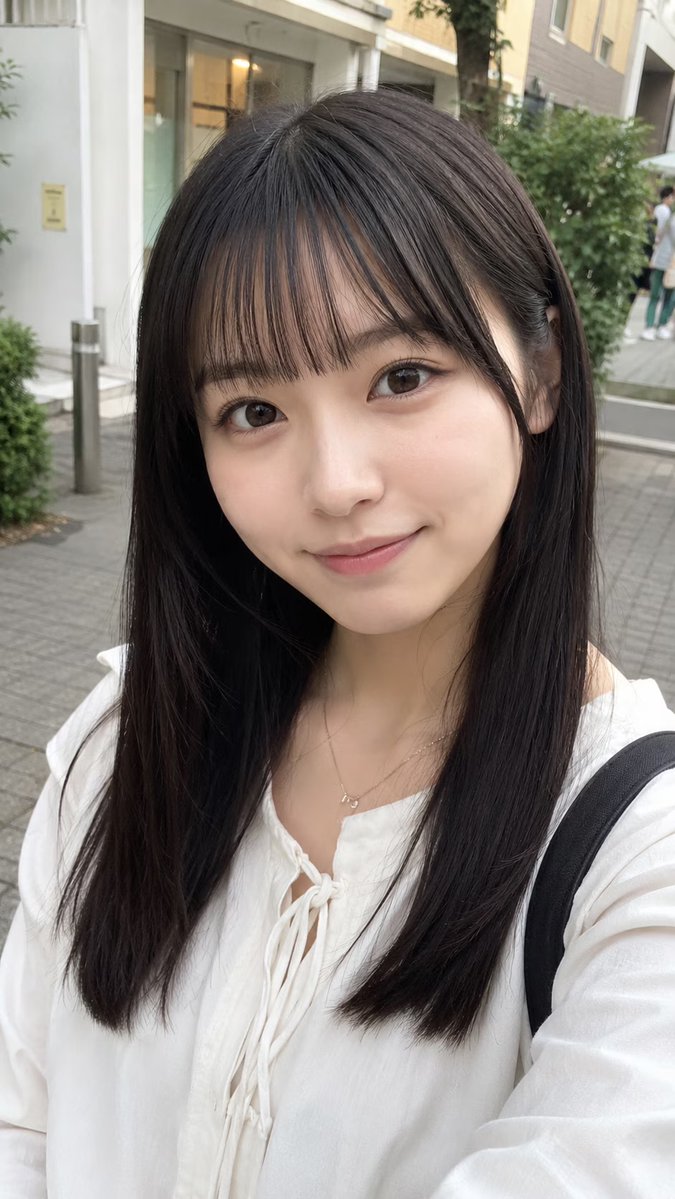 Realistic City Selfie Portrait