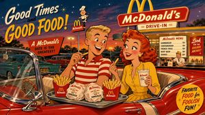 Mid-century McDonald's Drive-In Cartoon