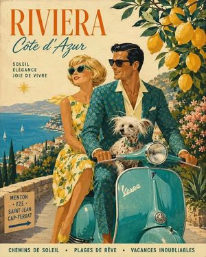 Mid-Century 1960s Travel Illustration