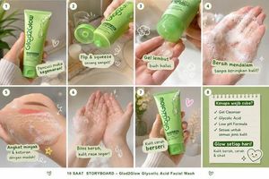 Glad2Glow Facial Wash Storyboard