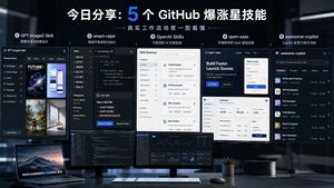 Five GitHub AI Tools Tech Poster