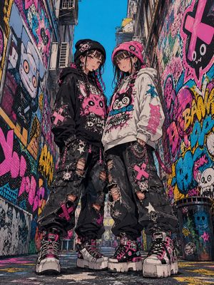 Dark Pop Horror Alley Twins