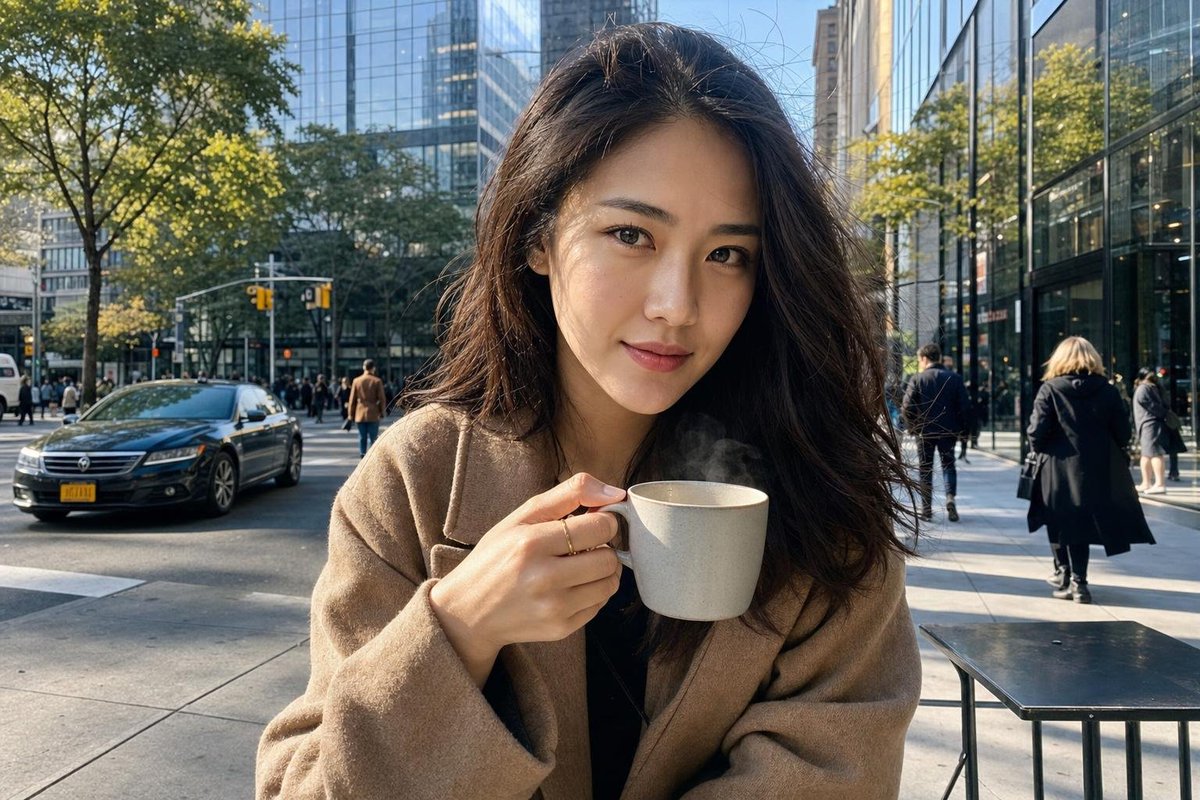 New York Street Coffee Portrait