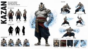 High-Fashion Character Concept Art Sheet