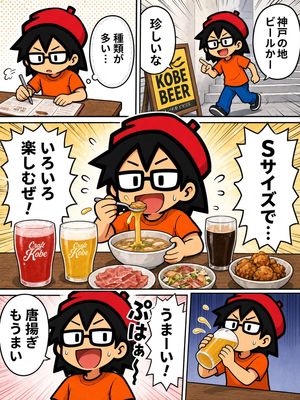 Chibi Kobe Beer Manga Page