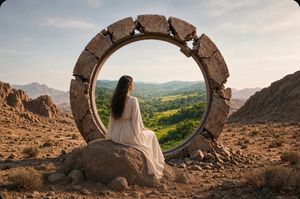 Fantasy Desert Portal Scene