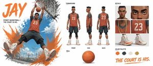 Basketball Character Bible Sheet
