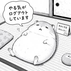 Unmotivated Hamster Manga Panel