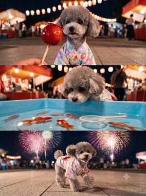 Toy Poodle at Summer Festival