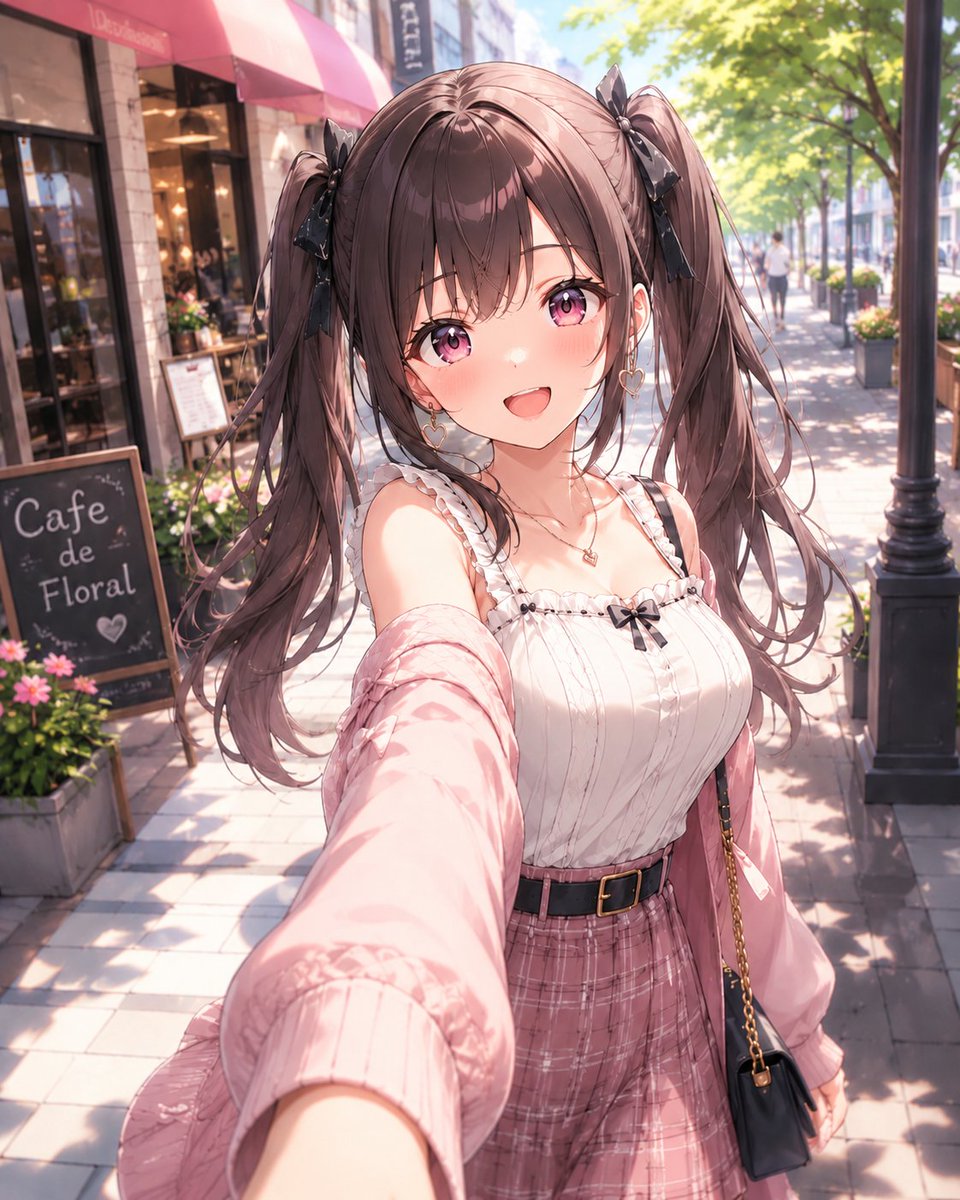 Anime Cafe Selfie Girl