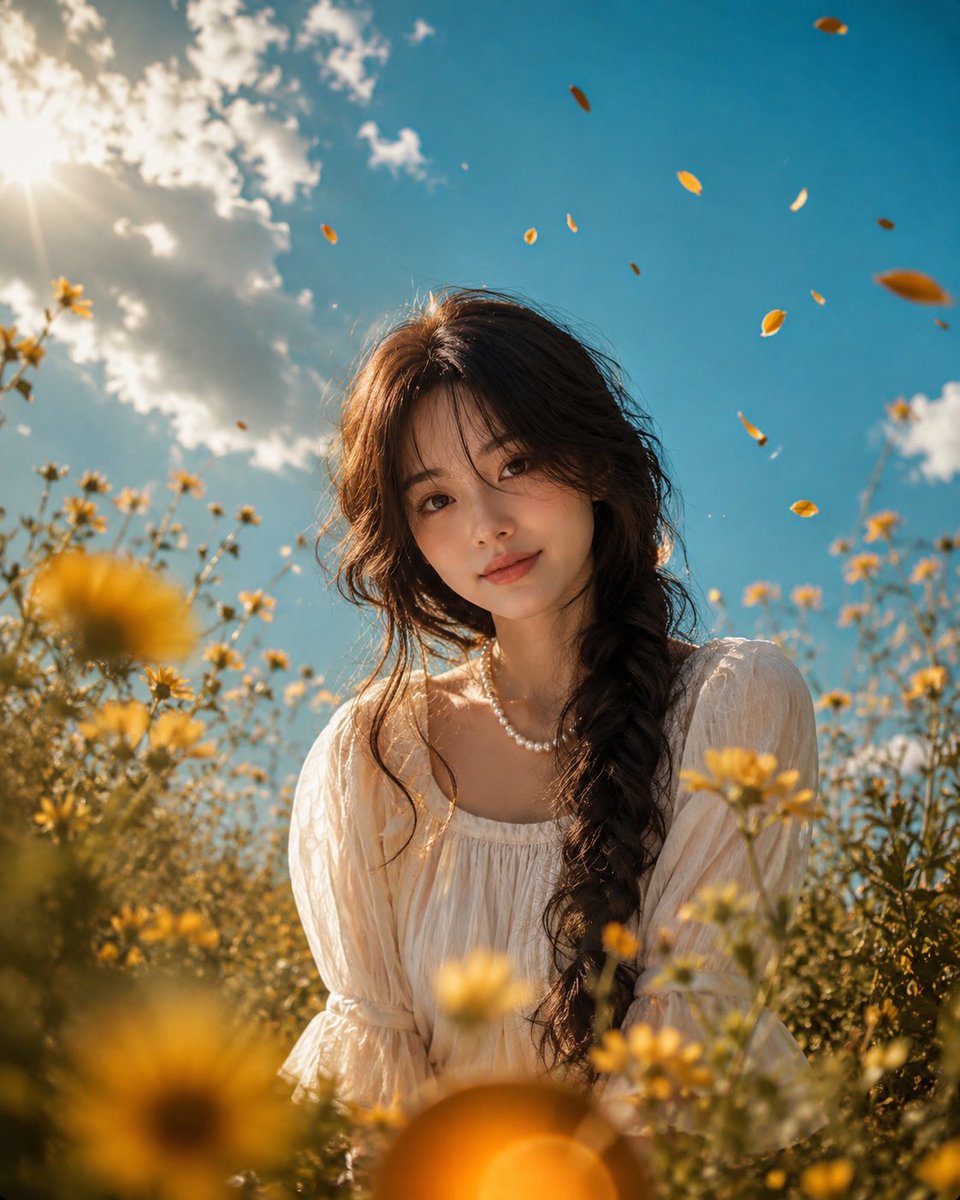 Cinematic Grass Height Portrait