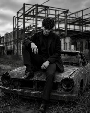 Cinematic Urban Decay Fashion Portrait