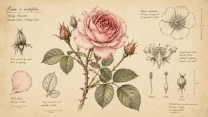 Hand-Drawn Botanical Sketchbook Illustration