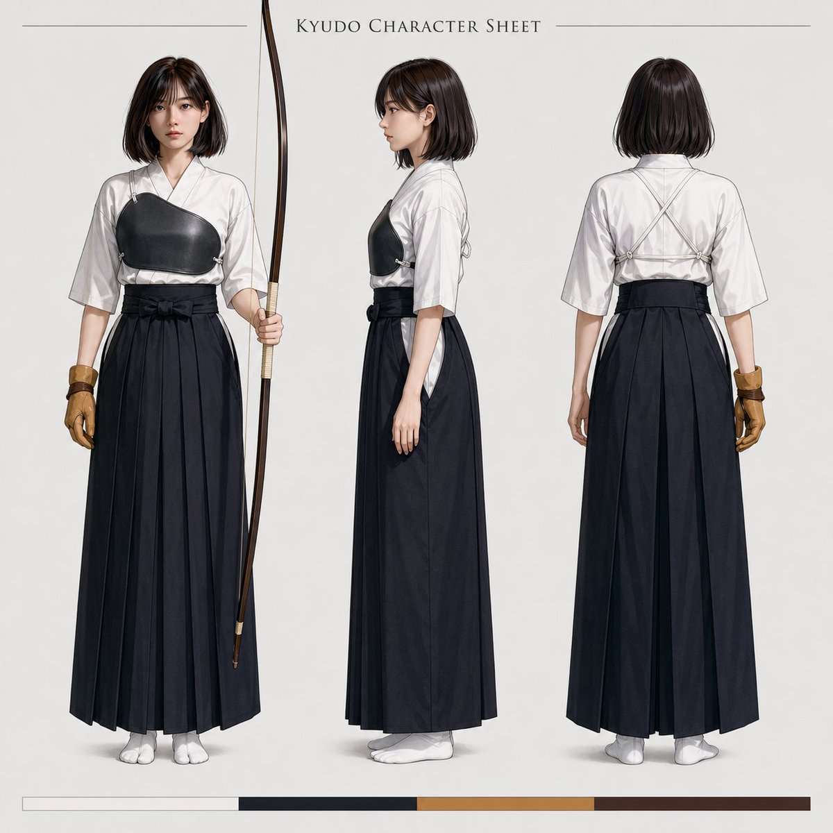 Kyudo Archery Anime Character Sheet