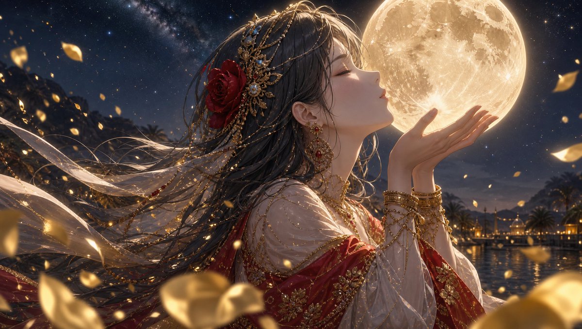 Moonlit Arabian Dancer