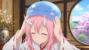 Anime Girl with Blue Slime Hat