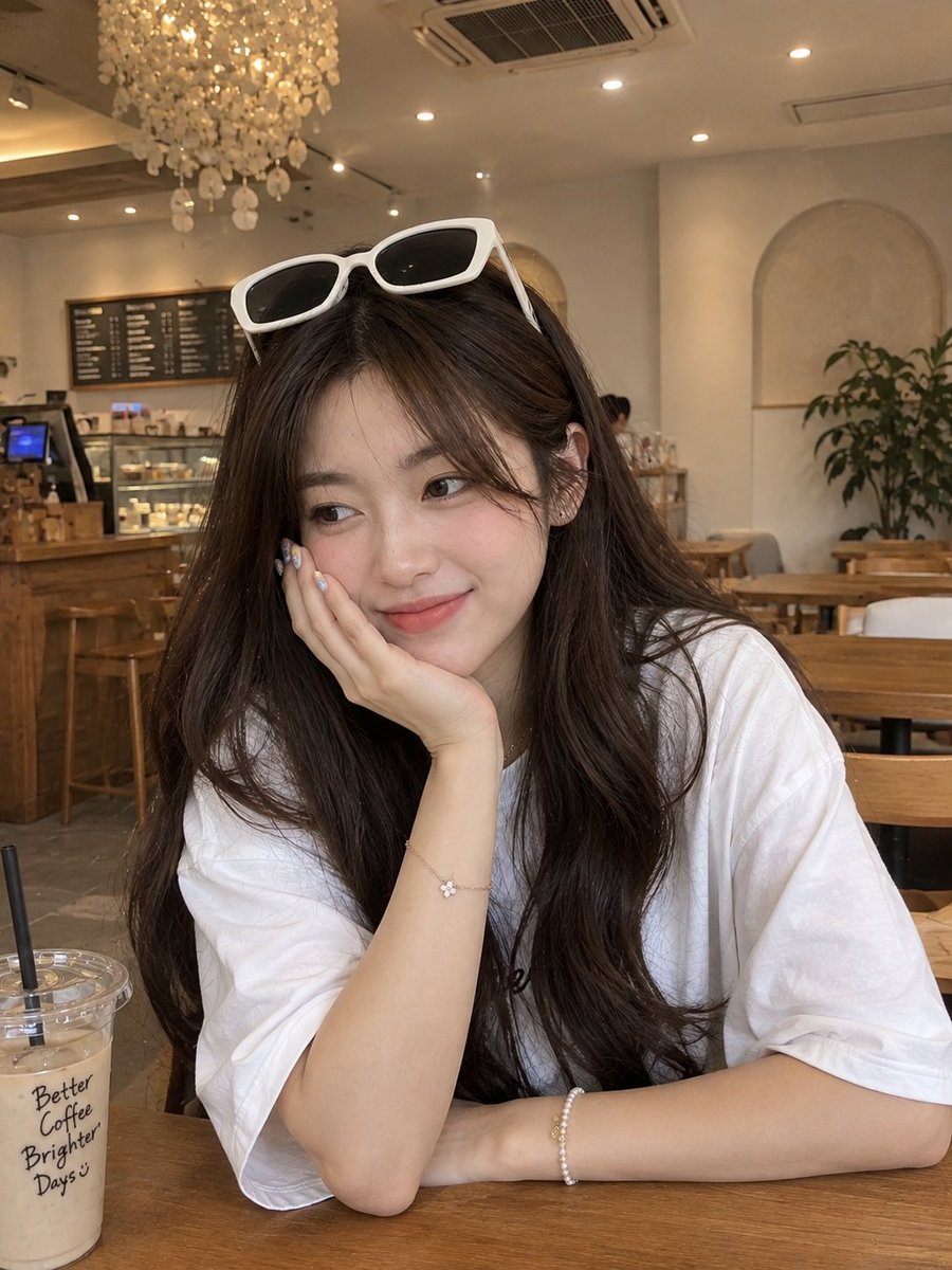 Playful Cafe Candid Portrait
