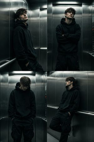Cinematic Urban Elevator Portrait