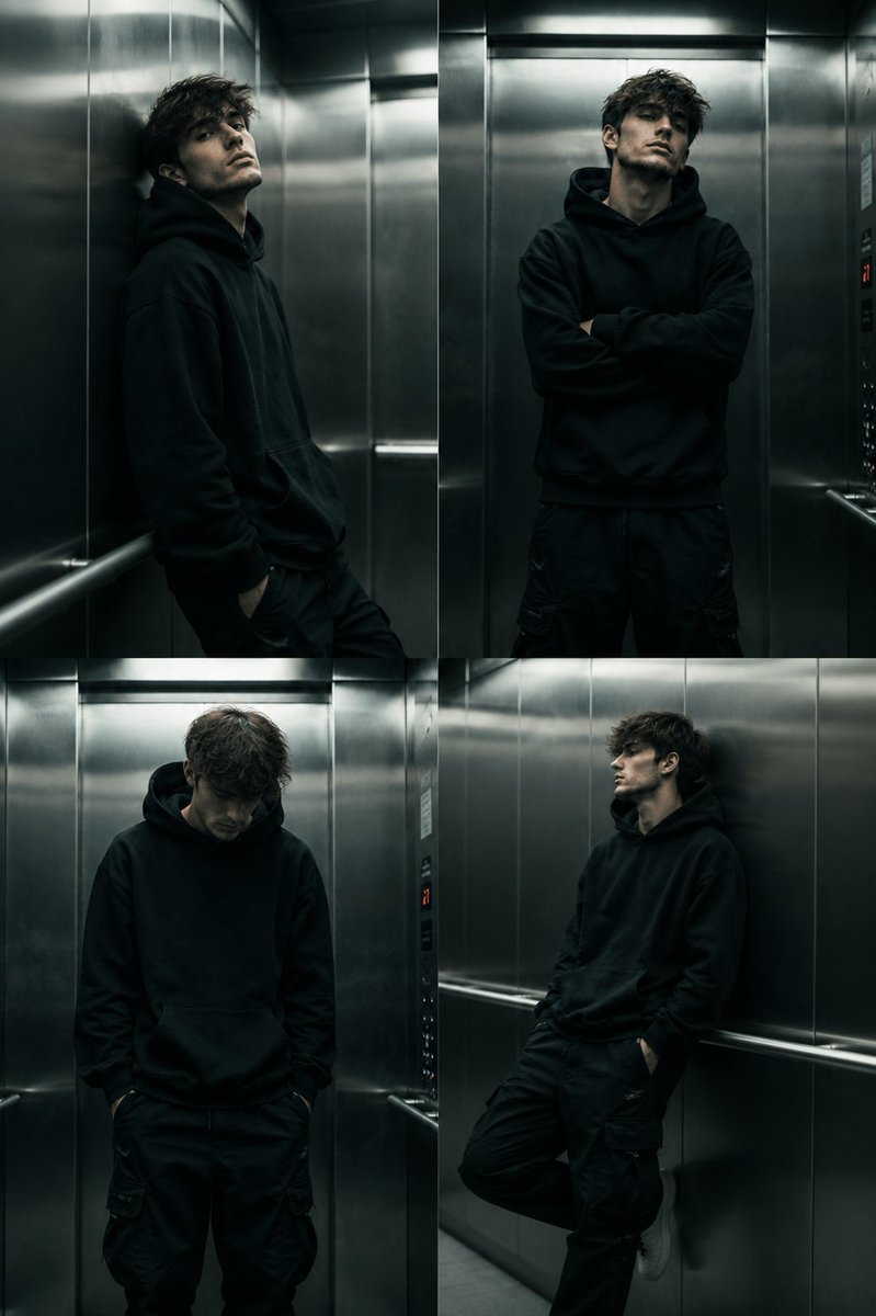 Cinematic Urban Elevator Portrait