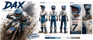 Dax Cinematic Character Bible Sheet