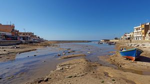 Mediterranean Low Tide Harbor