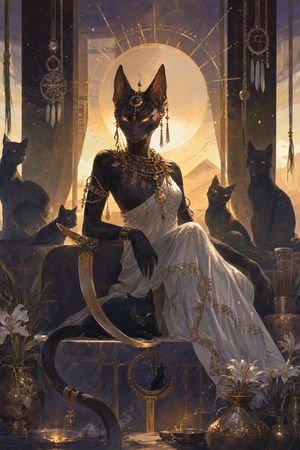 Egyptian Black Cat Goddess