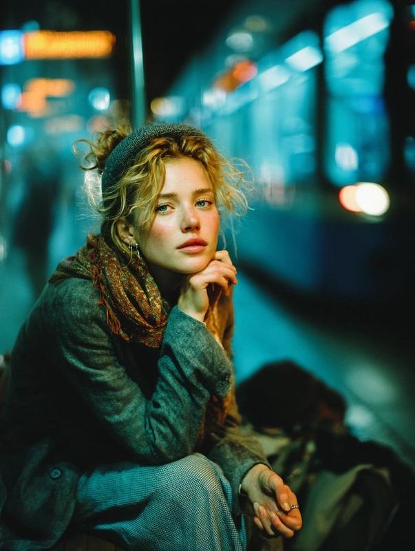 Nocturnal Subway Introspection