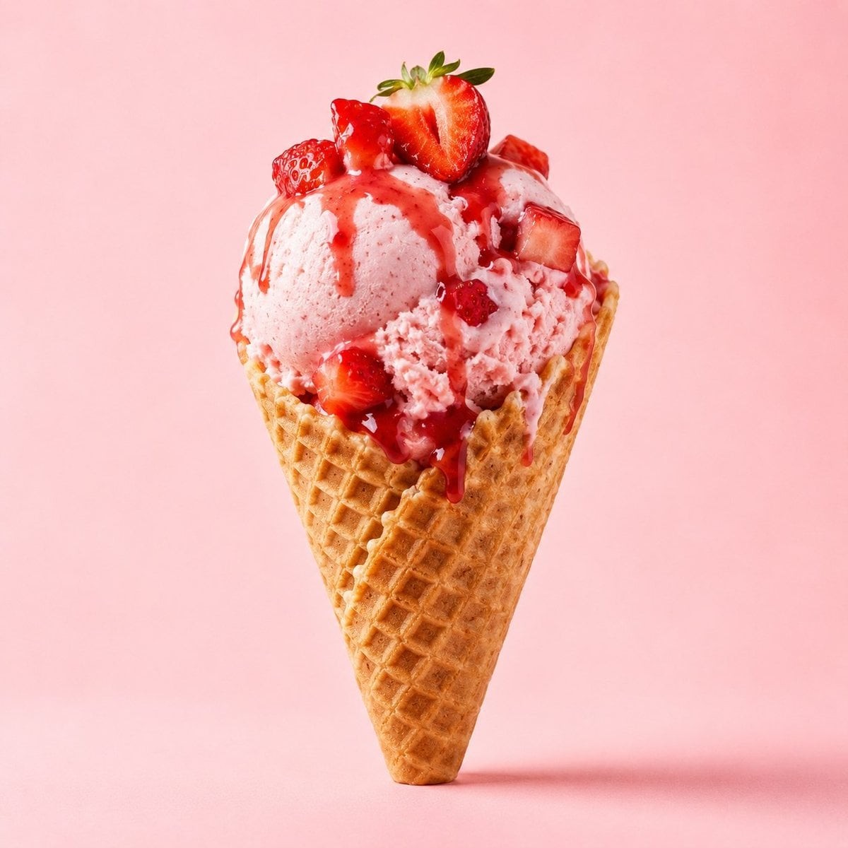 Strawberry Ice Cream Commercial Infographic