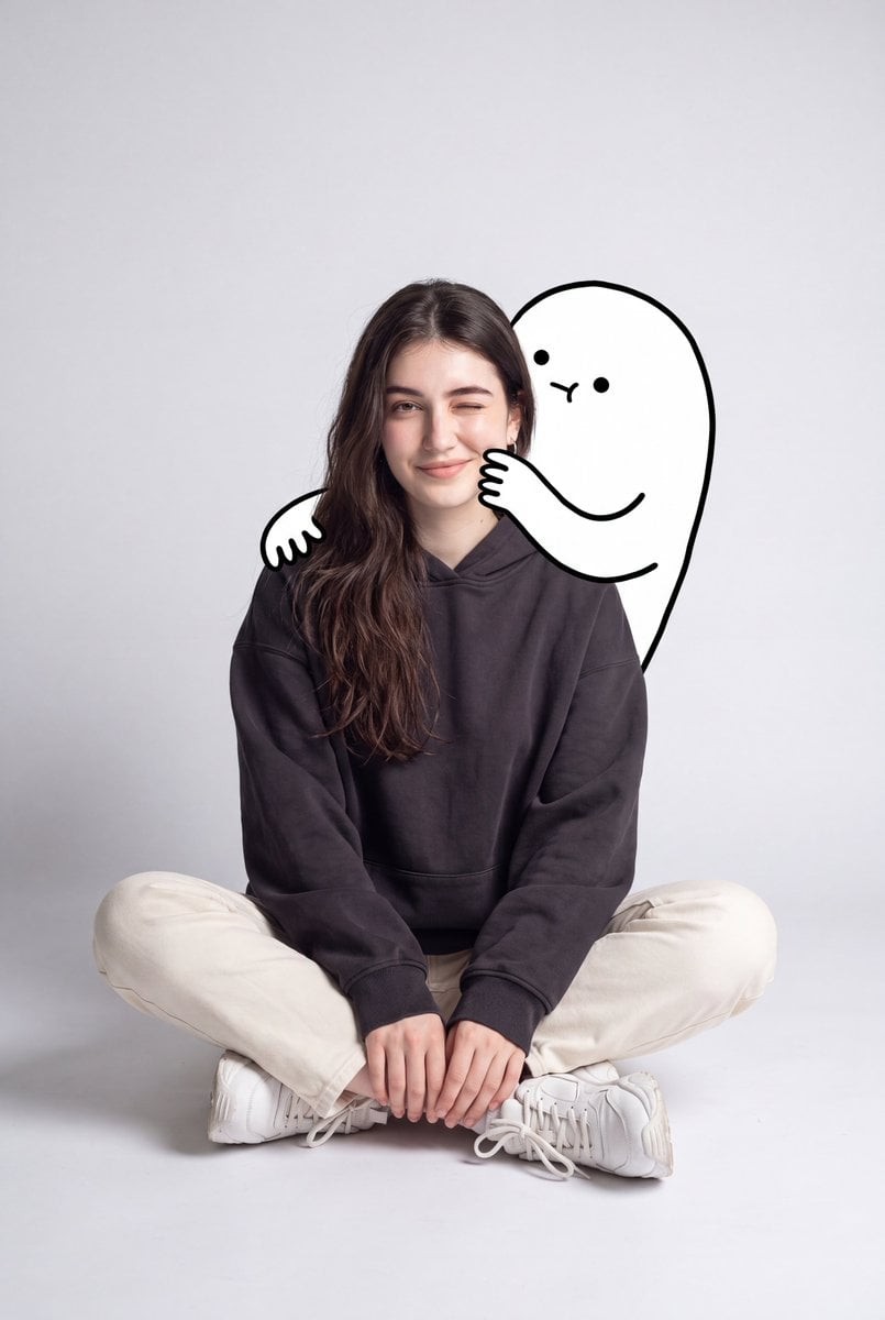 Doodle Hug Fashion Portrait