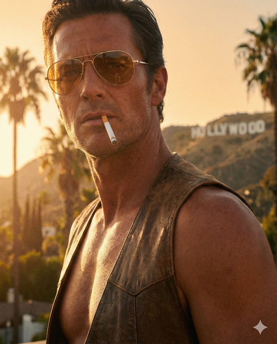 1970s Hollywood Rugged Male Portrait