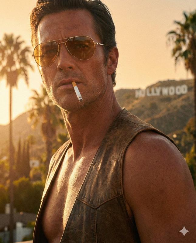 1970s Hollywood Rugged Male Portrait