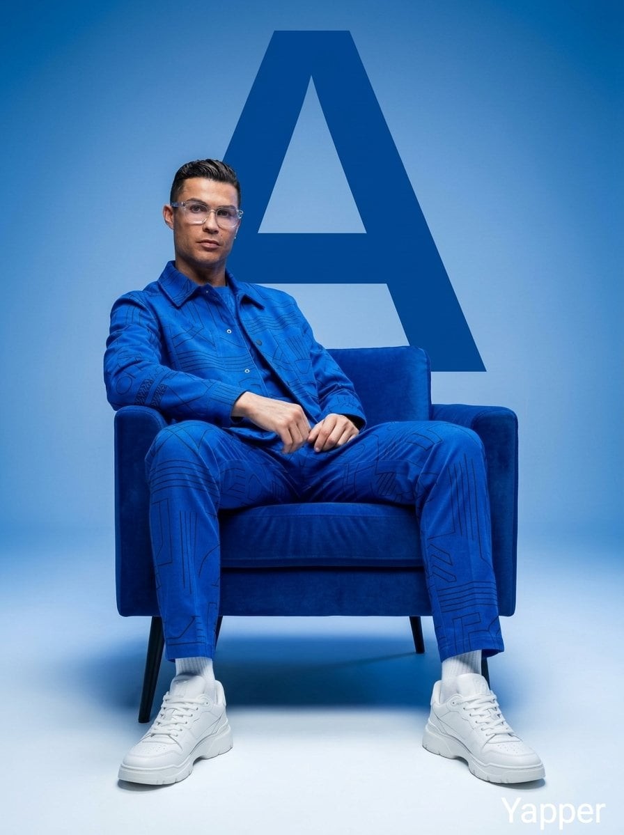 Cobalt Blue Geometric A Fashion Studio Shoot