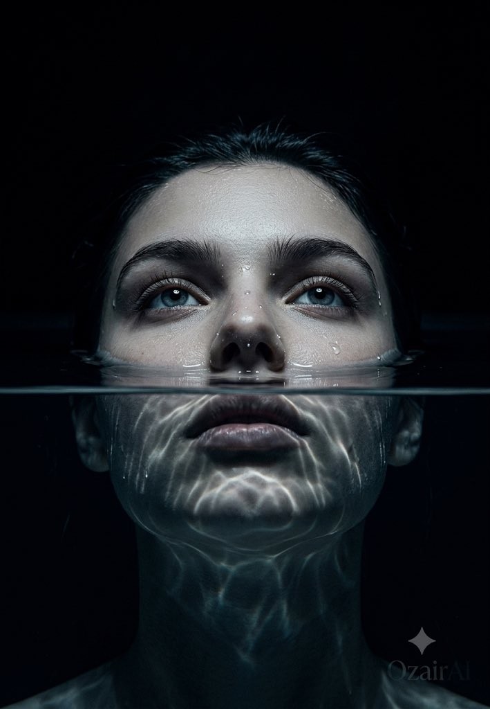 Submerged Underwater Skin Portrait
