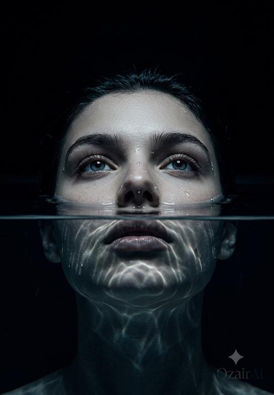 Submerged Underwater Skin Portrait
