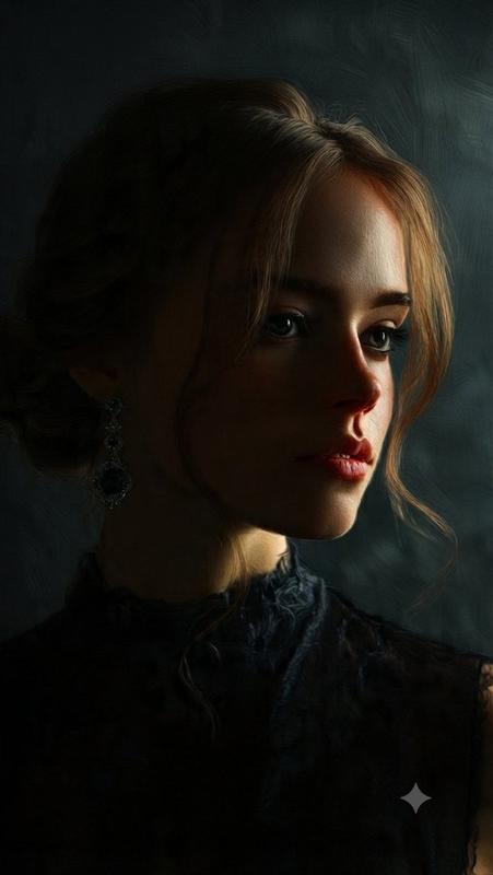 Fine Art Oil Portrait of a Young Woman