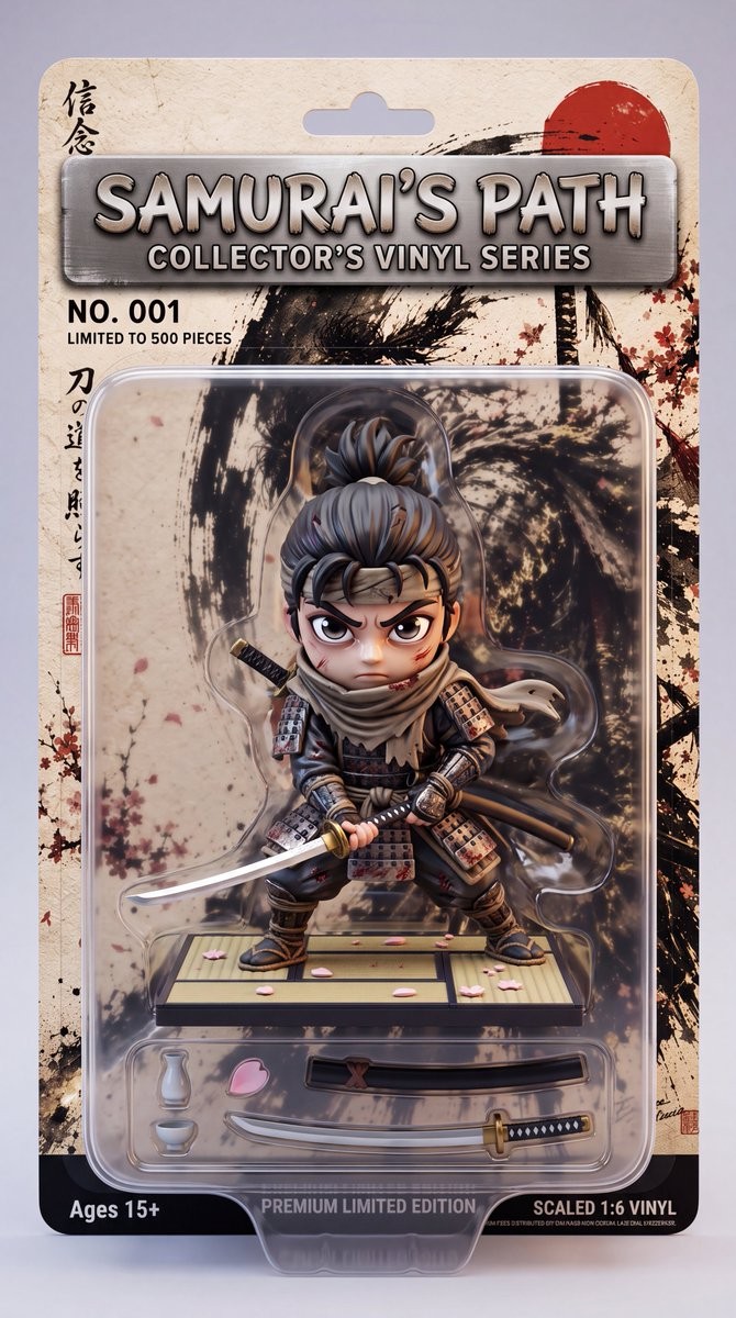 Stylized Collectible Toy Packaging
