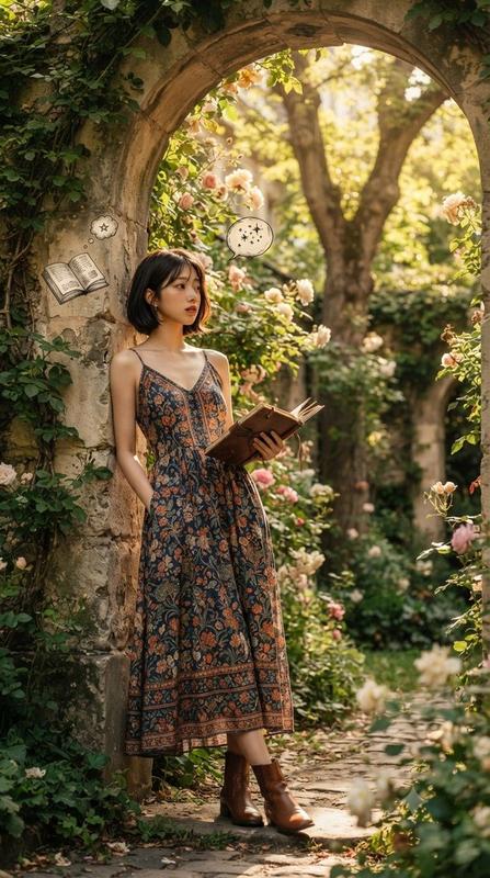 Serene Literary Garden Escape