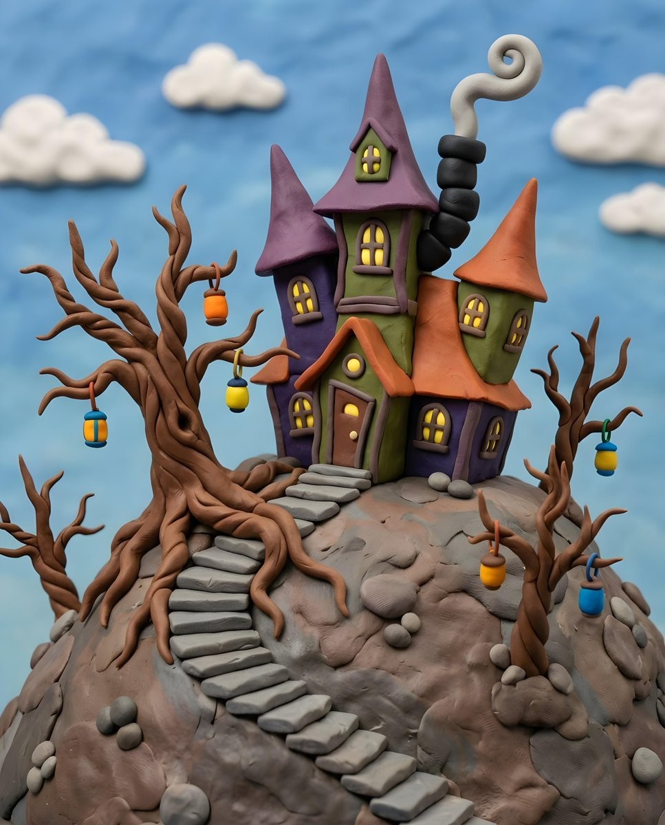 Gothic Whimsical Haunted House