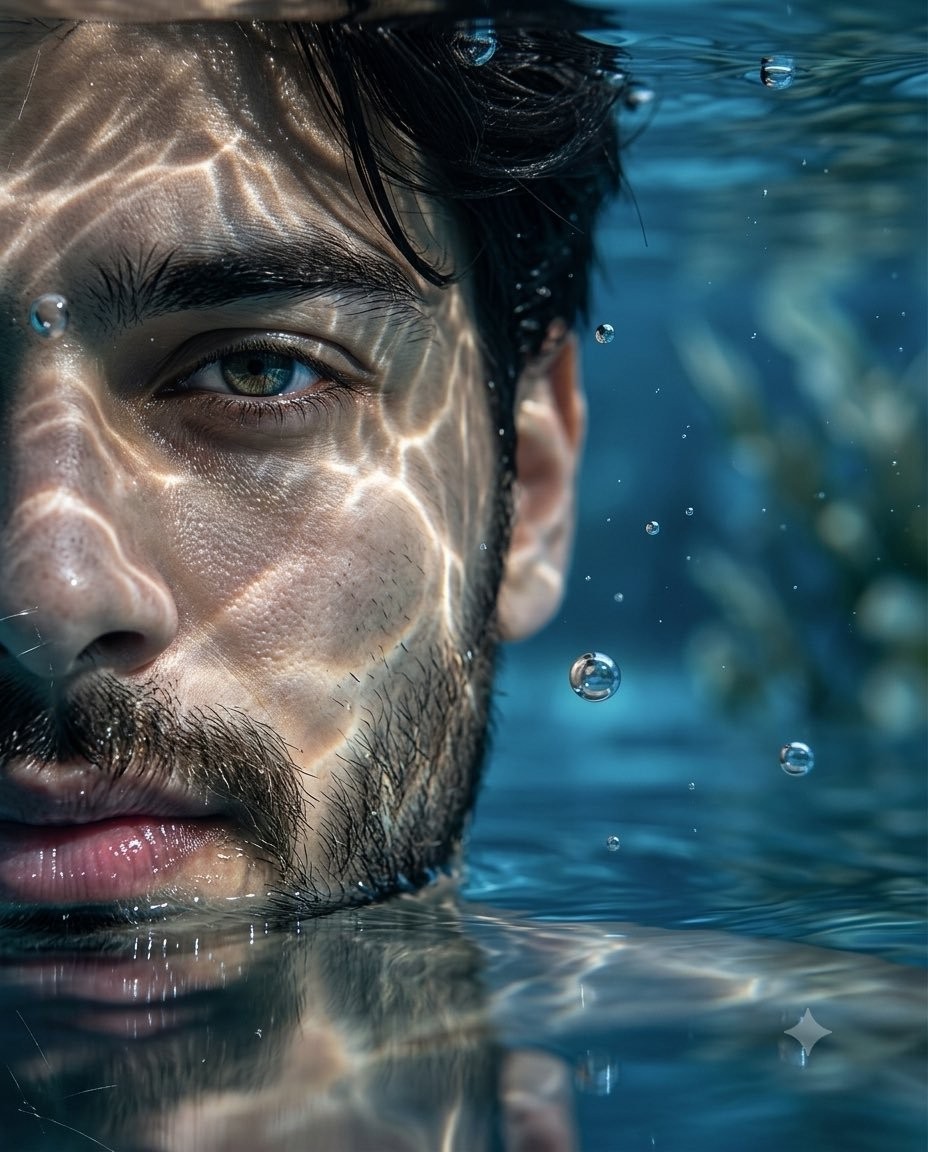 Underwater Macro Face Portrait