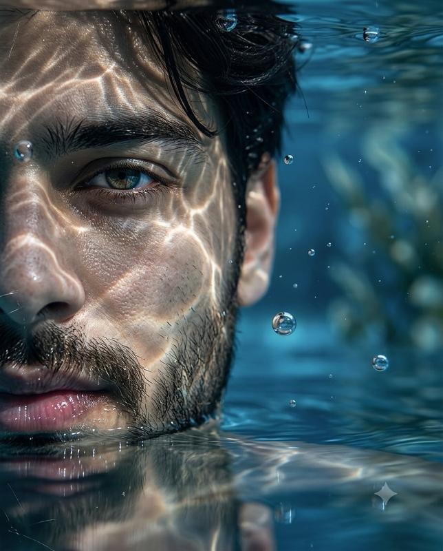 Underwater Macro Face Portrait