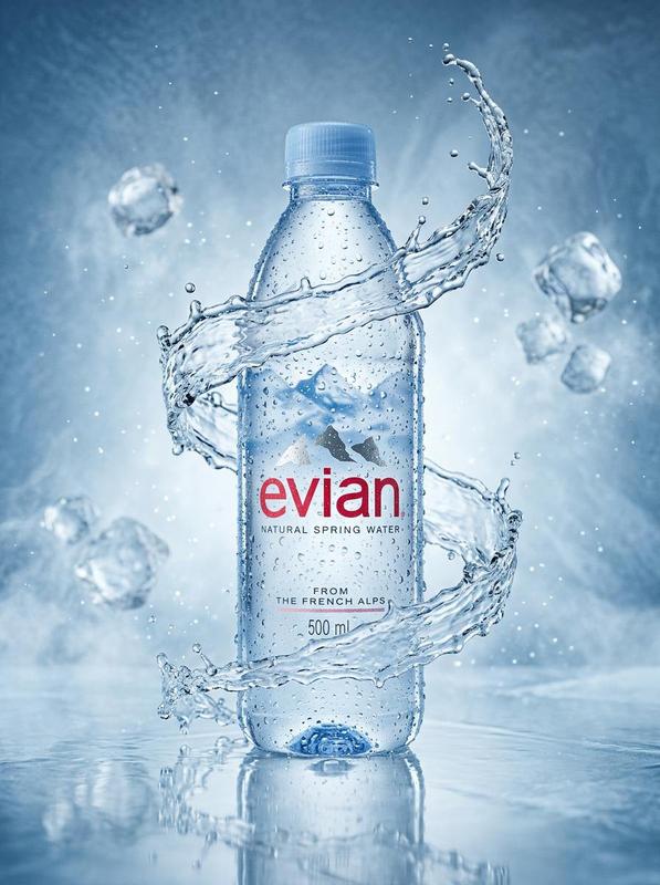 Luxury Water Bottle Product Photography