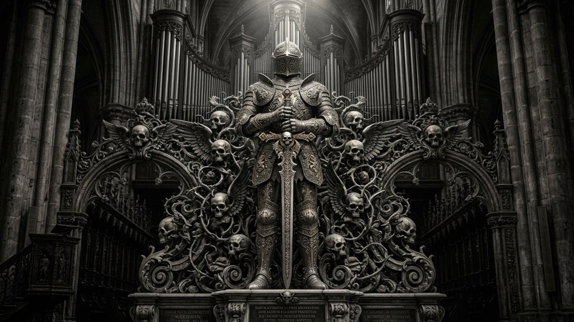 Baroque Gothic Knight Sculpture